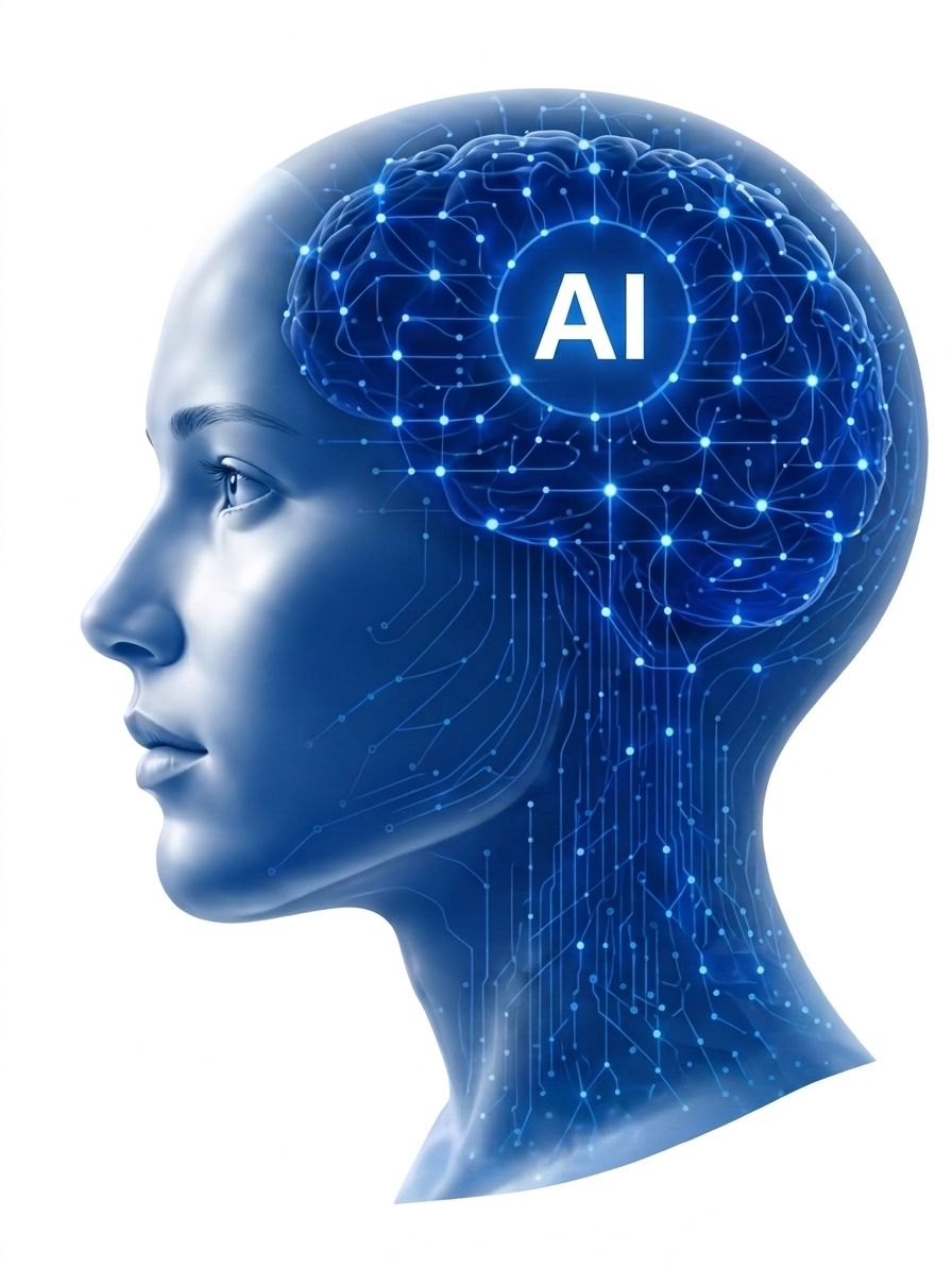 AI Brain Illustration